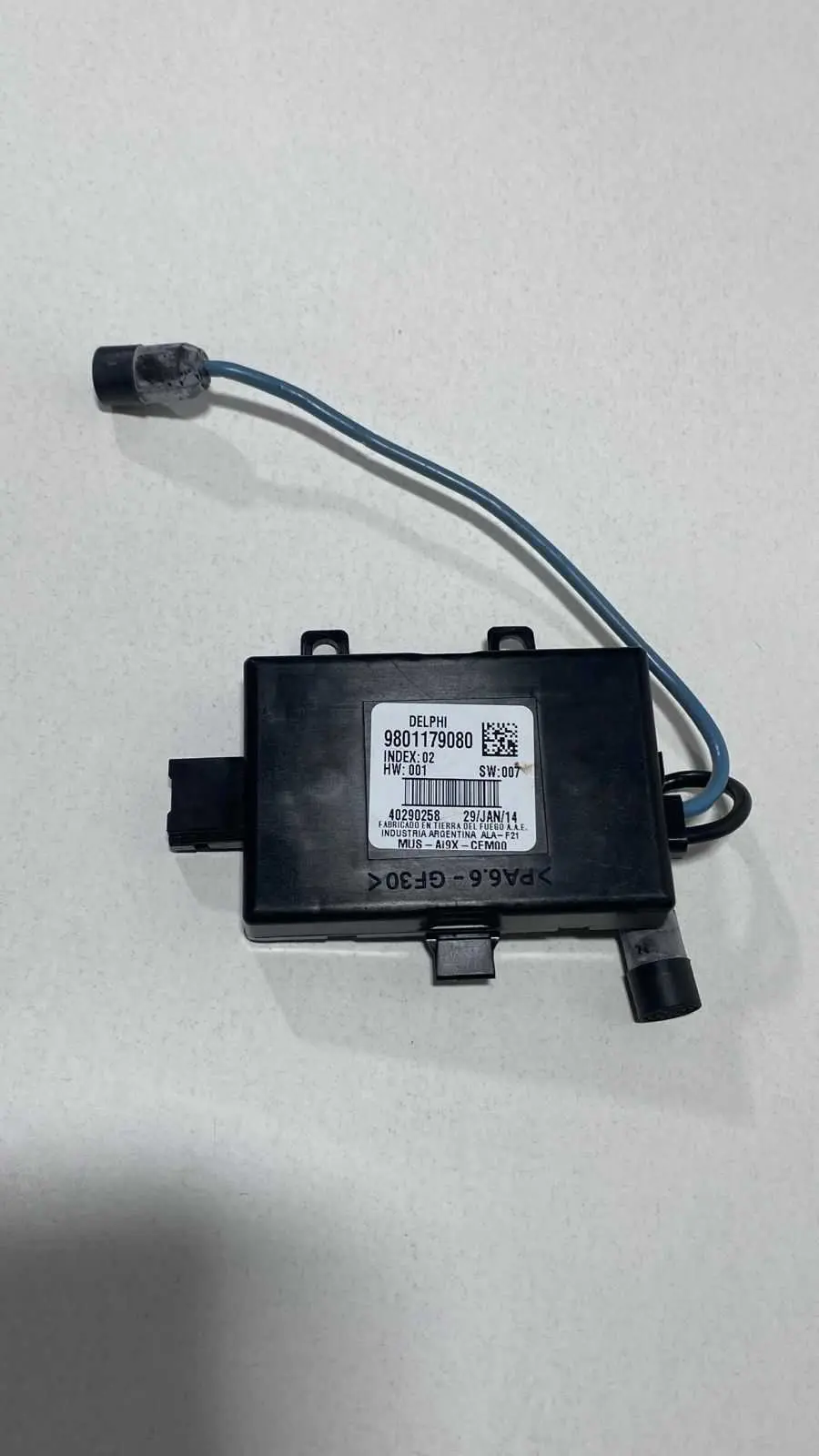 Módulo Sensor Do Alarme Peugeot 308 9801179080