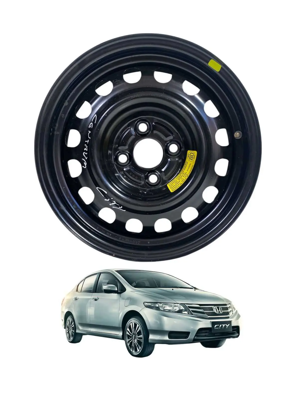 Roda Ferro City Fit Civic 2015 2016 17 4 furo Aro 15