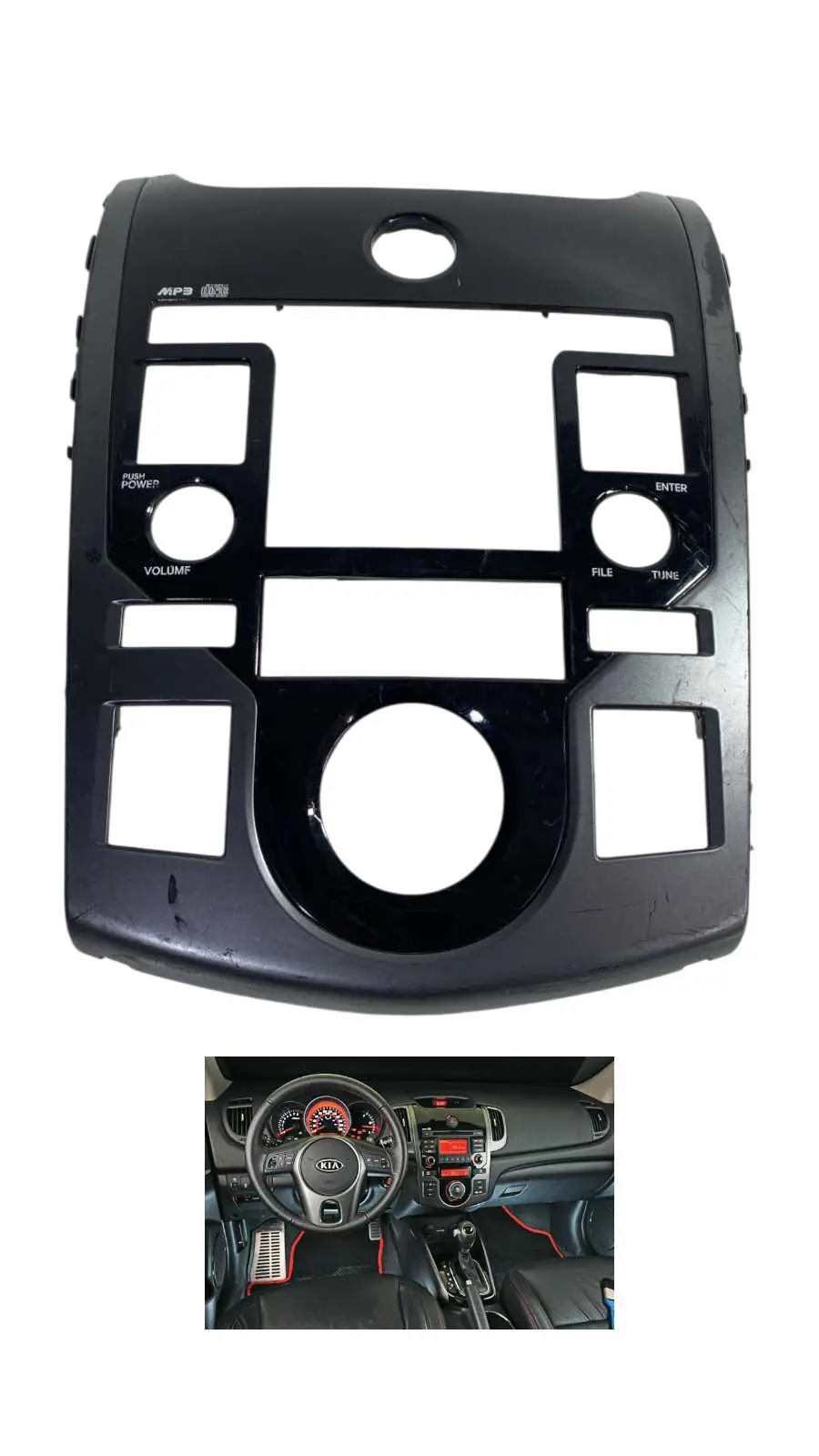 Moldura Painel Comando Central Kia Cerato Orig 848701m900