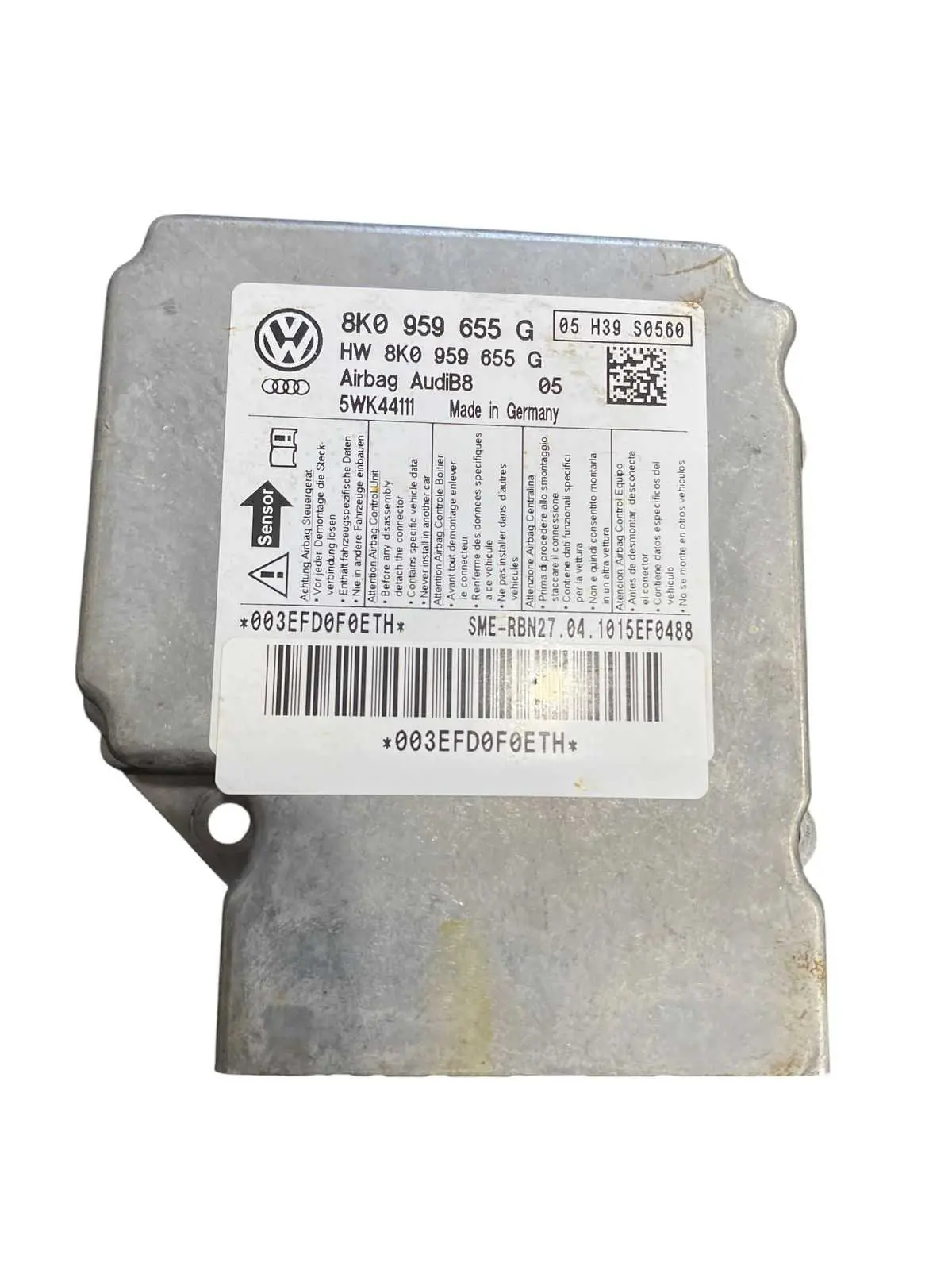 Módulo Airbag Acionado 8k0959655g Audi A4 2010 2011